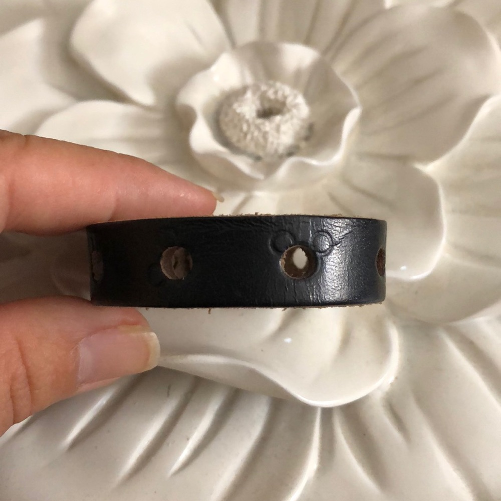 Mickey Mouse leather bracelet .